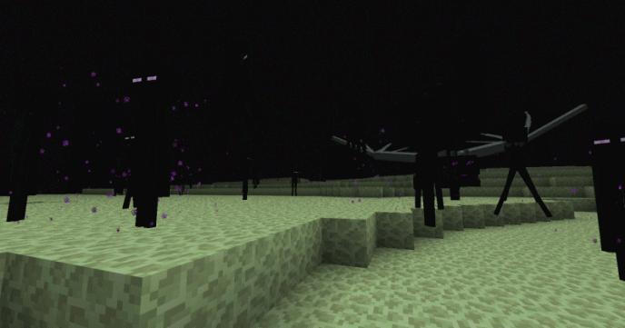 Minecraft End Sky Background