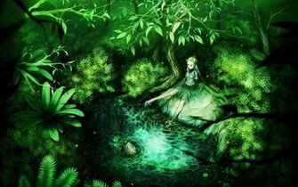 Stuffpoint Anime Manga Image Wallpaper Green Forest Fairy
