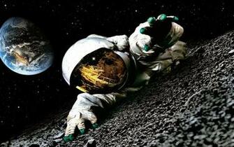 Astronaut Space Moon Full HD Desktop Wallpaper 1080p