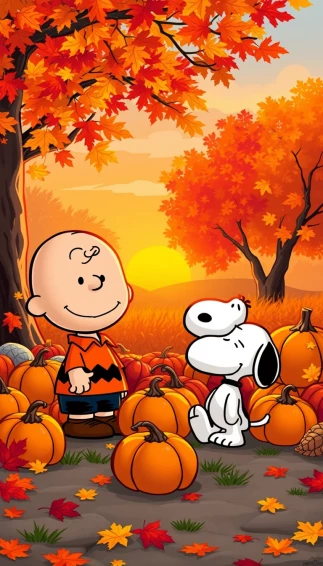 Peanuts Autumn Wallpaper