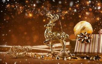 Christmas Golden Reindeer X Close