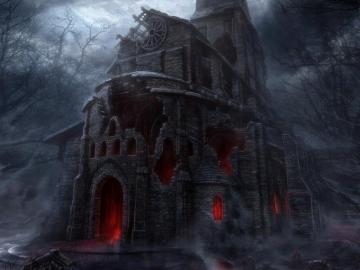 Scary Church Desktop Pc And Mac Wallpaper