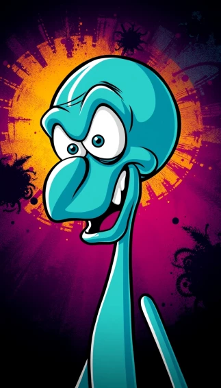 Handsome Squidward Wallpaper