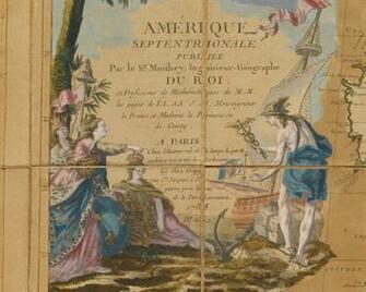 Scenic Wallpaper Mural A Map Of America Papiers De Paris