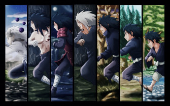 Madara Uchiha Collage Naruto Shippuuden Evolution
