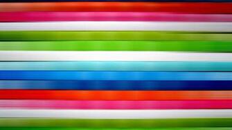 Horizontal Vivid Colored Stripes Wallpaper