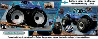 Bigfoot Monster Truck History Wallpaper Border