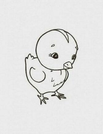 Beauyiful Sweet Little Tweety Bird Colour Drawing HD Wallpaper