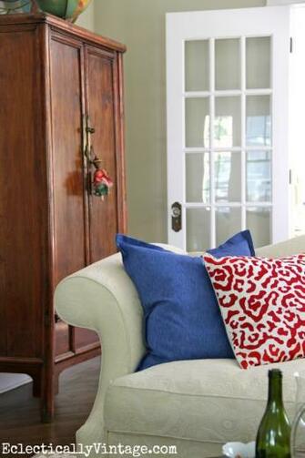 To Behind Sofa Where The Antique Wallpaper Pasting Table Was