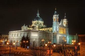 Night Madrid City Spain Wallpaper