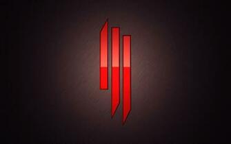 Wallpaper Skrillex Symbol Red Background Light
