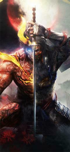 Nioh Key Art iPhone X Wallpaper