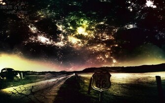 Route Sign Wallpaper Apocalypse 2k12 By
