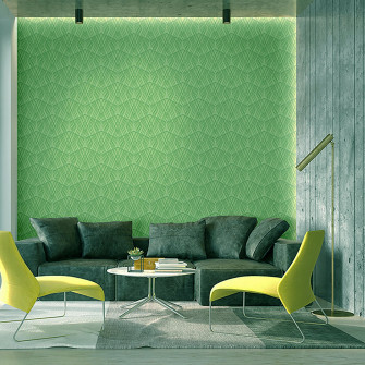 Z90000 Lamborghini Geometric Hexagon Heavy Textured Light Green