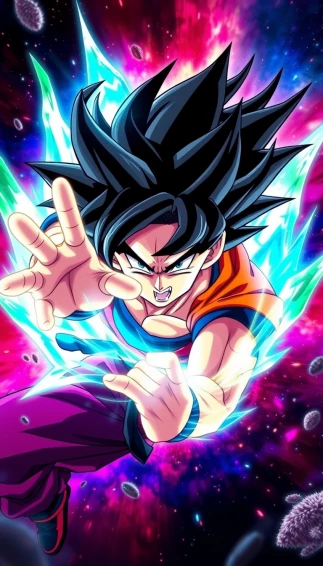 Black Goku Mobile Wallpaper