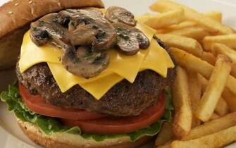 Cheddar Burger Wallpaper Mushroom iPhone