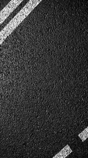 Concrete Road White Lines Background Android Wallpaper