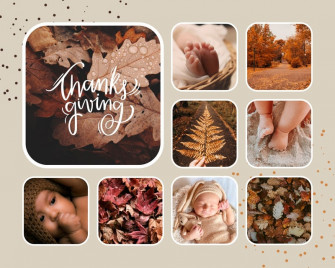 Customize Thanksgiving Photo Collage Templates Online