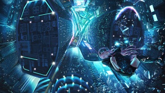 Anime Girl Falling Night City Skyscraper Building 4k Wallpaper