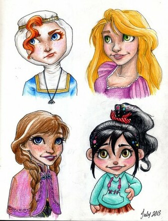 Modern Disney Princesses By MeabHDeloughry