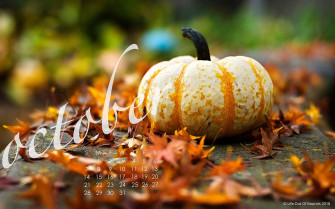 October Calendar Desktop Wallpaper 4k