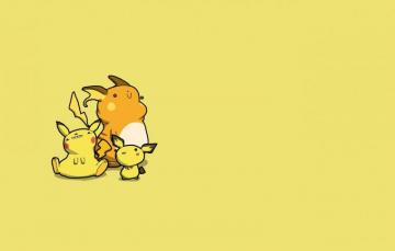 Wallpaper Mouse Pikachu Caricature Electric Pokemon
