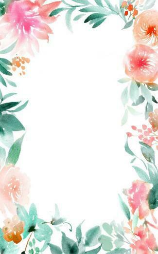 Flowers Fairy Party Fondos Florales Acuarela