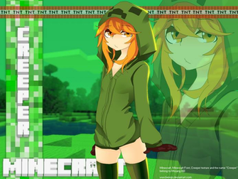 Minecraft Creeper Girl By Bennjo