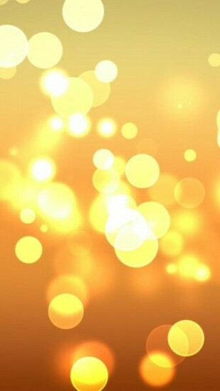 Bright Yellow Halos Wallpaper iPhone