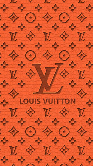 Orange Aesthetic Louis Vuitton Phone Wallpaper