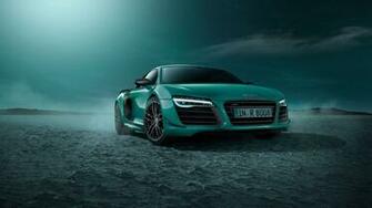 Green Audi R8 HD Widescreen