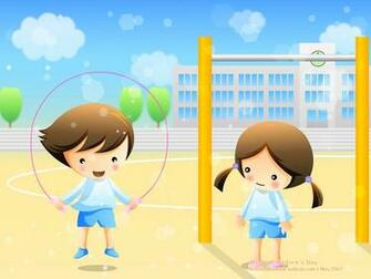 Children S Day Powerpoint Background And Wallpaper Ppt Garden