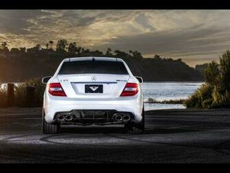 Mercedes Benz C63 Amg Rear Static Wallpaper