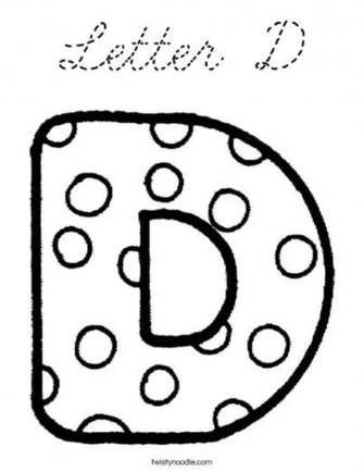 Printable Cursive D Wallpaper