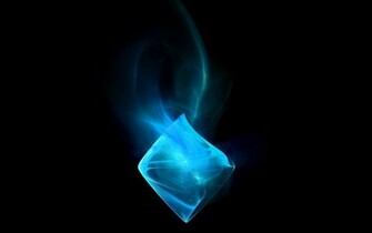 Light Blue Smoke Shape Wallpaper Stock