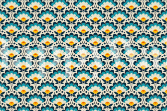 Buy Blue Flowers Wallpaper Online