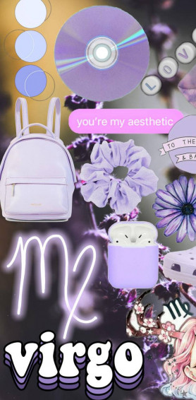 Virgo Zodiac Purple Collage Kmnw0bgrxu6z2x35 Wallpaper