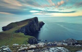 Wallpaper Pristine Quiet Road Coastline Image For Desktop
