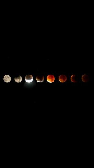 Super Blue Blood Moon Wallpaper iPhone 3d