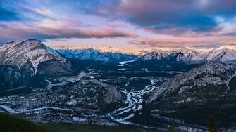 Bow Valley Sulphur Mountain 4k Ultra HD Desktop Wallpaper
