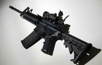 Ar Assault Rifle Machine Gun Weapon Background