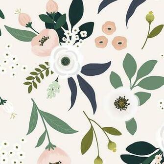 Fleur Light Natty Polly Wallpaper Australia