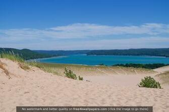 Sleeping Bear Sand Dunes And Glen Lake Michigan 4k Wallpaper