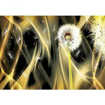 Non Woven Mural No Ornaments Wallpaper Dandelion Flower