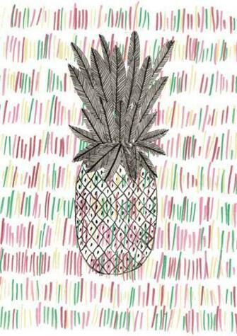 Pineapple Design For Cafe Logo