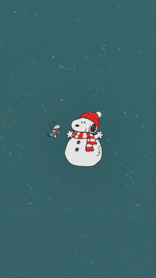 Snoopy Christmas Lockscreen Wallpaper Cute