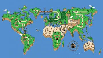 Pixels Nintendo Retro Games Snes Minimalism Map Cartography Pixel