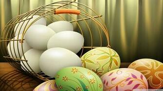 Painted Easter Eggs Wallpaper