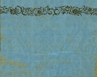 Blue Floral Vintage Decoration Powerpoint Background Available In
