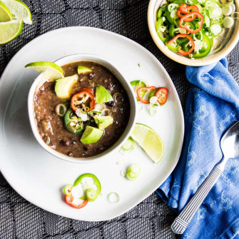 Hearty And Delicious Black Bean Soup Wallpaper